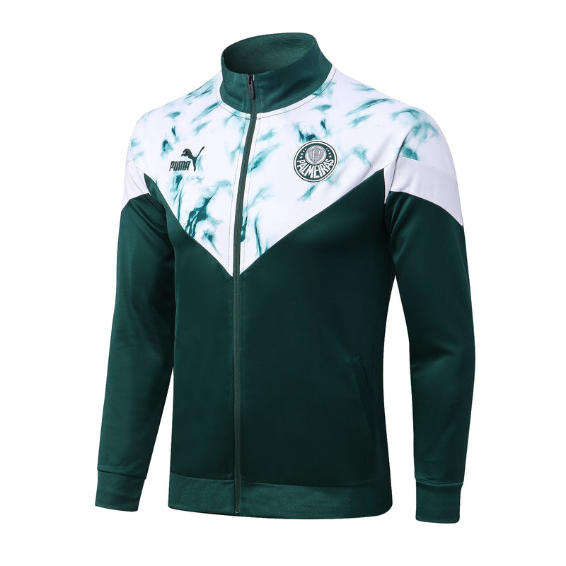 Conjunto Palmeiras Ziper Longo Verde