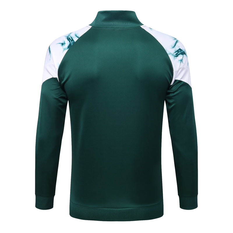 Conjunto Palmeiras Ziper Longo Verde