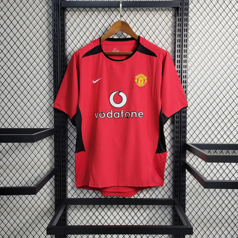 Camisa Manchester United Home 02/03 Retrô - Vermelha