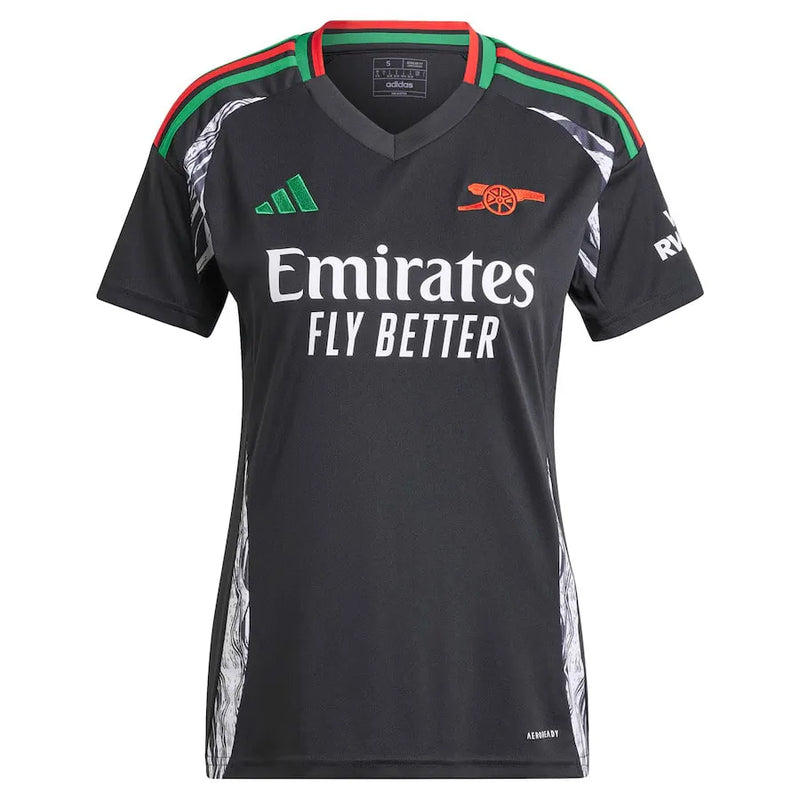 Camisa Arsenal Feminina Away 24/25 - Preta